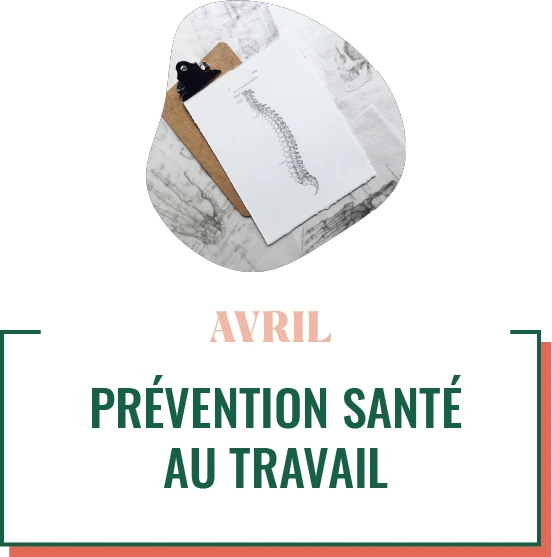 Action QVCT pour avril : prévention santé au travail